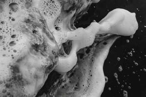 Floating bubbles of water photo