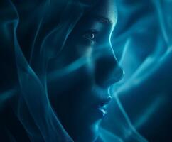 Woman wearing veil photo