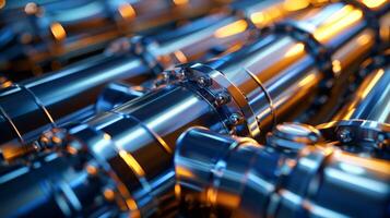 Close up of a metal pipe photo