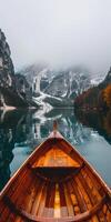 Boat sitting in water photo