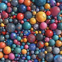 Balls Suspended in Mid-Air photo