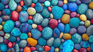 Assorted Rocks With Varied Colors in Nature photo