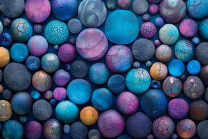 Variegated Rocks in Various Colors photo