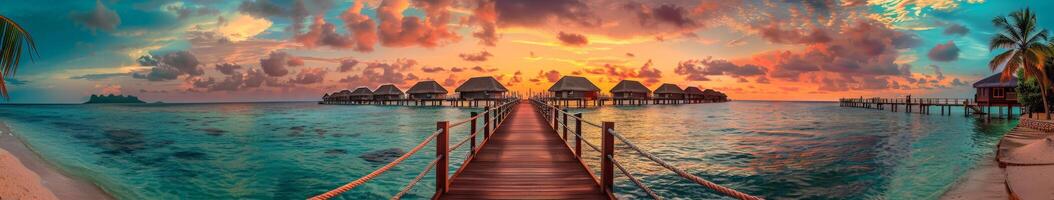 Pier Leading Into the Ocean photo