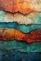 Abstract Painting of a Piece of Wood photo