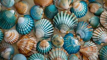 Assorted Seashells Scattered on the Ground photo
