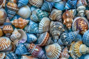 A Pile of Sea Shells Next to Each Other photo