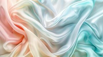Close Up View of Colorful Fabric photo