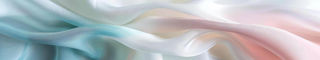 Close Up of White and Blue Abstract Painting photo