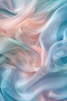 Blue and Pink Background With Wavy Lines photo