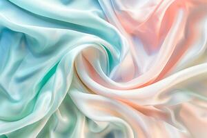 Close Up View of Colorful Fabric photo