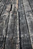 Close-Up of Wooden Floor Planks photo