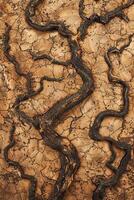 Tree Trunk With Snake-like Design photo