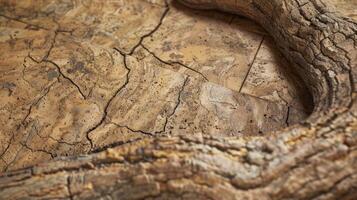 Close-Up of Weathered Wood Grain photo