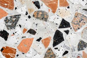 Multicolored Marble Wall Close Up photo