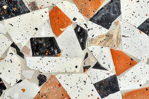 Close-Up of Mosaic Tile Wall photo