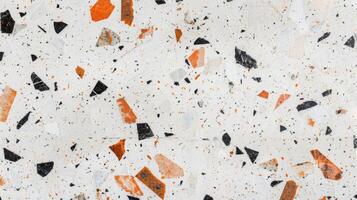 Close Up of White and Orange Marble photo