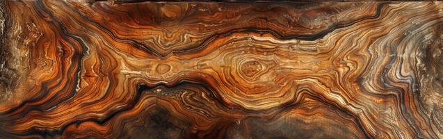 Brown and Black Swirl Painting photo