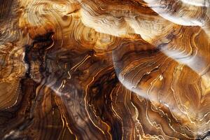 Close Up of Intricate Wood Grain Pattern photo