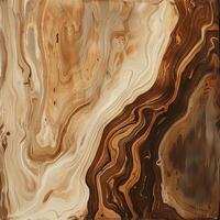 Brown and White Abstract Painting photo