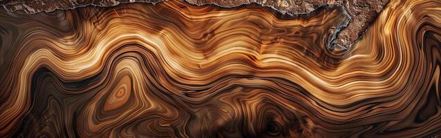 Abstract Brown and Black Wave photo