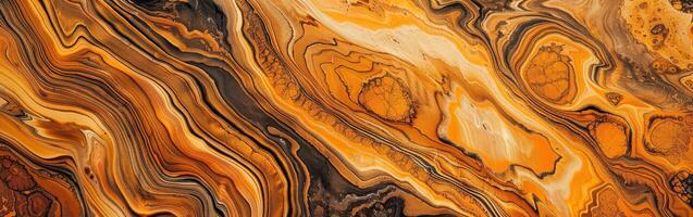 Close Up of Orange and Black Marble photo