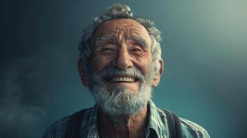 Elderly Man With Beard and Mustache photo