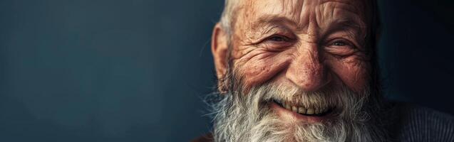Elderly Man With Long White Beard photo