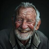 Smiling Elderly Man photo