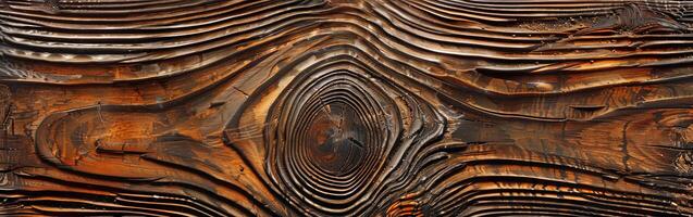 Intricate Wood Grain Close-Up photo