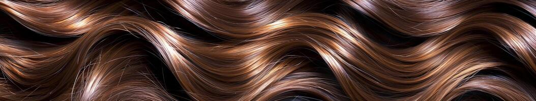 Detailed Close-Up of Wavy Hair Pattern photo