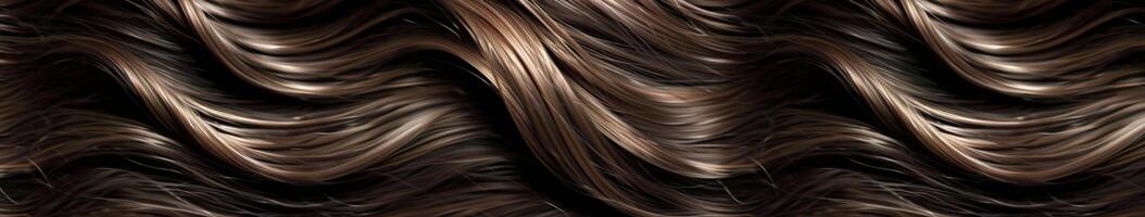 Close Up of Wavy Hair Pattern photo
