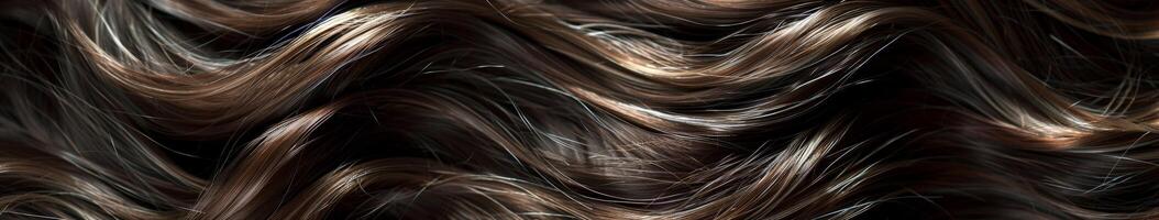 Close-Up of Intricate Wavy Hair Pattern photo