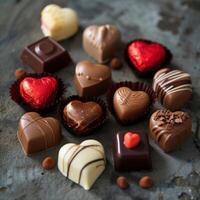 A Bunch of Chocolates on Table photo