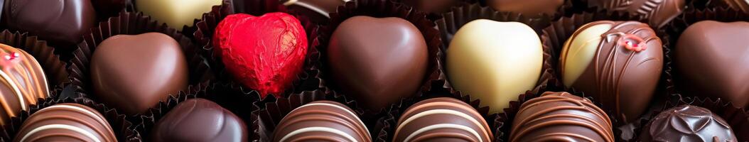Assorted Chocolates Close Up photo