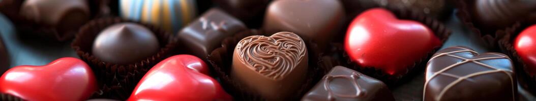 Assorted Chocolates Close Up photo