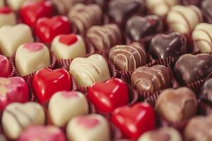Assorted Chocolates Close Up photo