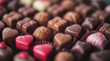 Close Up of Assorted Chocolates photo