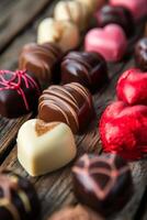Assorted Chocolates Close Up photo