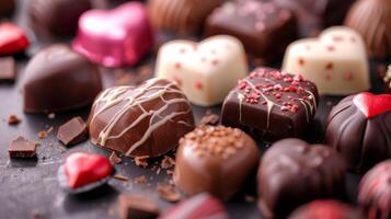 Assorted Chocolates on Table photo