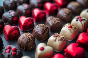 Assorted Chocolates Close Up photo