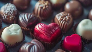 Assorted Chocolates Close Up photo