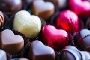 Assorted Chocolates Close Up photo