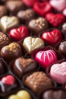 Assorted Chocolates Close-Up photo