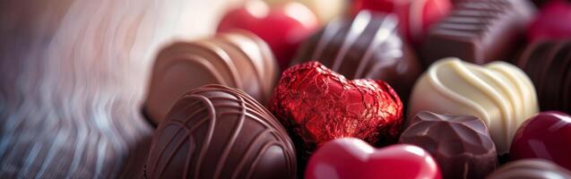 Assorted Chocolates Close-Up photo