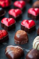 Assorted Chocolates Close Up photo