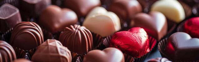 Assorted Chocolates Close Up photo