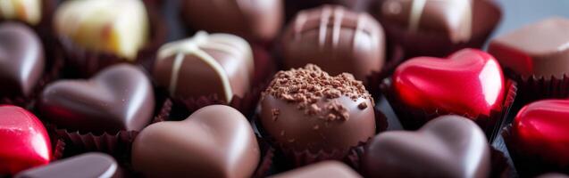 Close Up of Assorted Chocolates photo