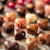 Assorted Chocolates Close Up photo