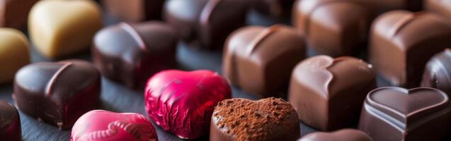 Assorted Chocolates Close Up photo
